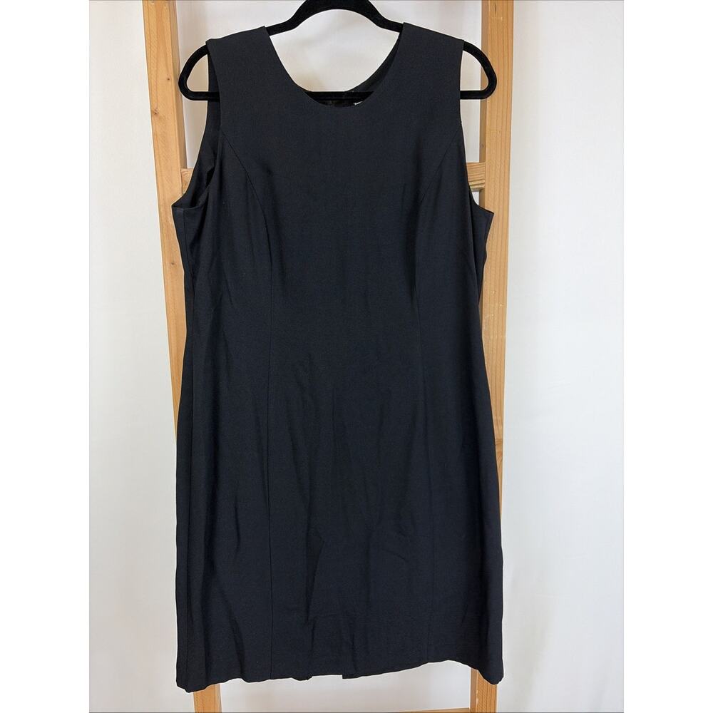 Vintage Petite Perceptions Black Sleeveless Dress Little Black Dress Womens 16P